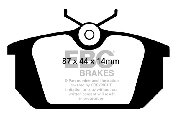 DP3596C EBC Brakes Комплект тормозных колодок, дисковый тормоз (фото 1)