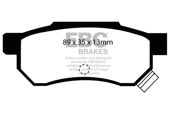 DP3642/2C EBC Brakes Комплект тормозных колодок, дисковый тормоз (фото 1)