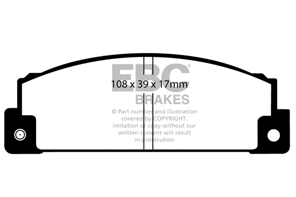 DP372 EBC Brakes Комплект тормозных колодок, дисковый тормоз (фото 1)