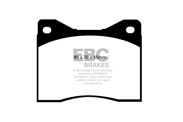 DP3753/2C EBC Brakes Комплект тормозных колодок, дисковый тормоз (фото 1)