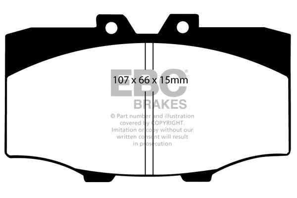 DP380 EBC Brakes Комплект тормозных колодок, дисковый тормоз (фото 1)