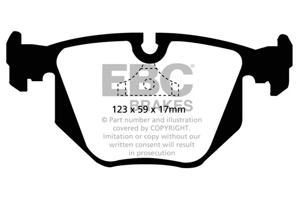 DP3871C EBC Brakes Комплект тормозных колодок, дисковый тормоз (фото 1)