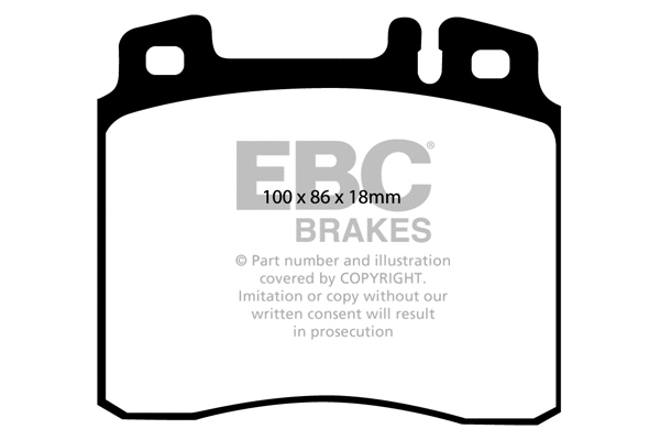 DP3963C EBC Brakes Комплект тормозных колодок, дисковый тормоз (фото 1)