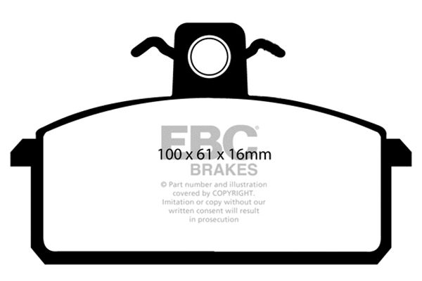 DP410/4 EBC Brakes Комплект тормозных колодок, дисковый тормоз (фото 1)