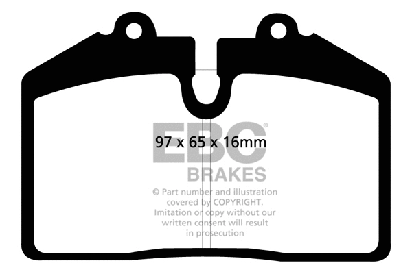 DP41013R EBC Brakes Комплект тормозных колодок, дисковый тормоз (фото 1)