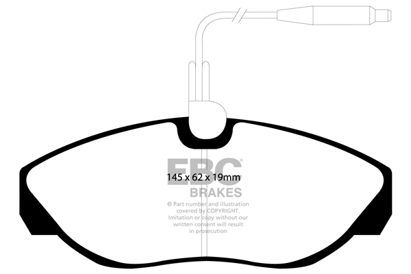 DP41024R EBC Brakes Комплект тормозных колодок, дисковый тормоз (фото 1)