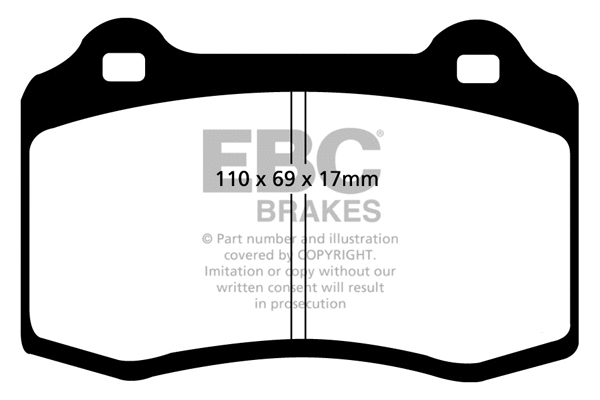 DP41031R EBC Brakes Комплект тормозных колодок, дисковый тормоз (фото 1)