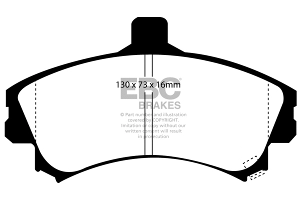 DP41045R EBC Brakes Комплект тормозных колодок, дисковый тормоз (фото 1)