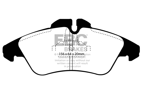 DP41071/2R EBC Brakes Комплект тормозных колодок, дисковый тормоз (фото 1)