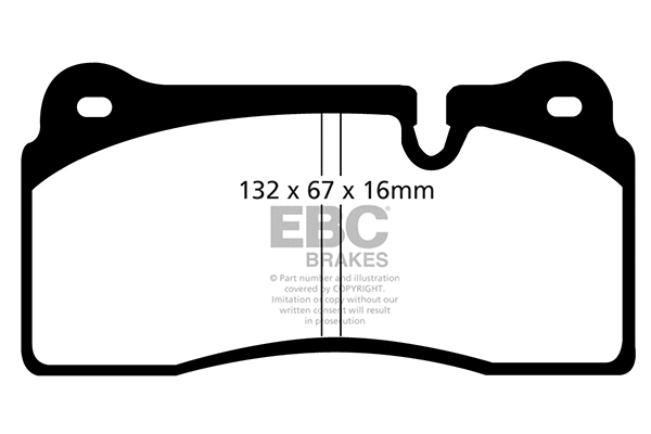 DP41127R EBC Brakes Комплект тормозных колодок, дисковый тормоз (фото 1)