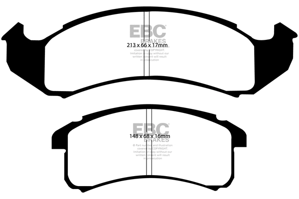 DP41142R EBC Brakes Комплект тормозных колодок, дисковый тормоз (фото 1)