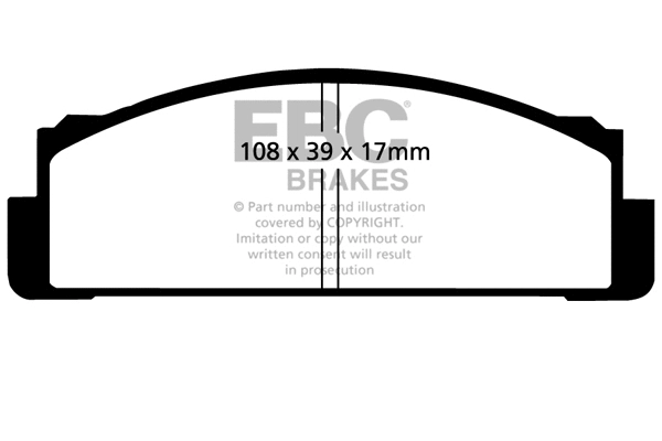 DP4116R EBC Brakes Комплект тормозных колодок, дисковый тормоз (фото 1)