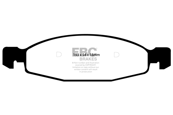 DP41312R EBC Brakes Комплект тормозных колодок, дисковый тормоз (фото 1)