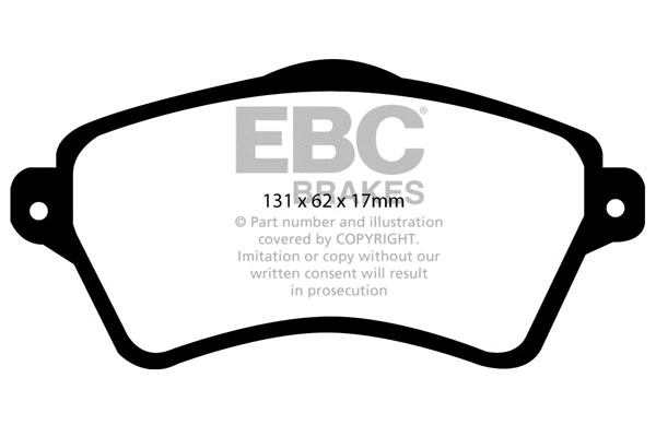 DP41352R EBC Brakes Комплект тормозных колодок, дисковый тормоз (фото 1)
