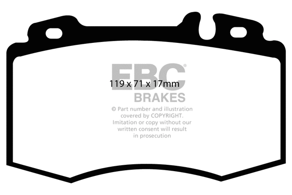 DP41363R EBC Brakes Комплект тормозных колодок, дисковый тормоз (фото 1)