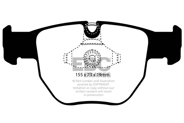 DP41463R EBC Brakes Комплект тормозных колодок, дисковый тормоз (фото 1)