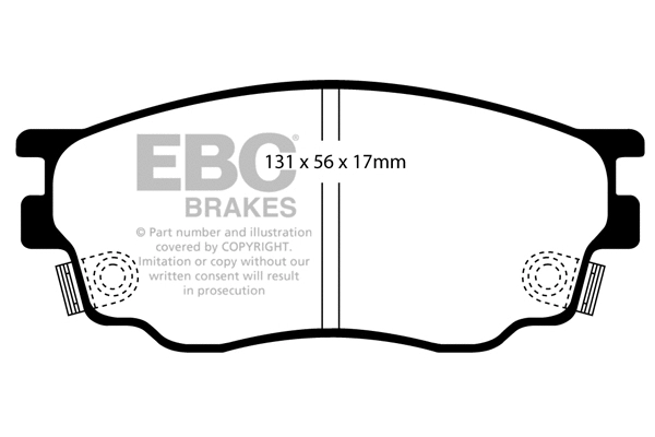 DP41464R EBC Brakes Комплект тормозных колодок, дисковый тормоз (фото 1)