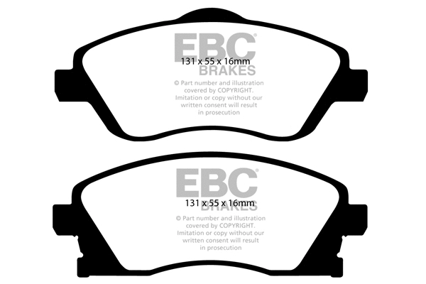 DP41476R EBC Brakes Комплект тормозных колодок, дисковый тормоз (фото 1)