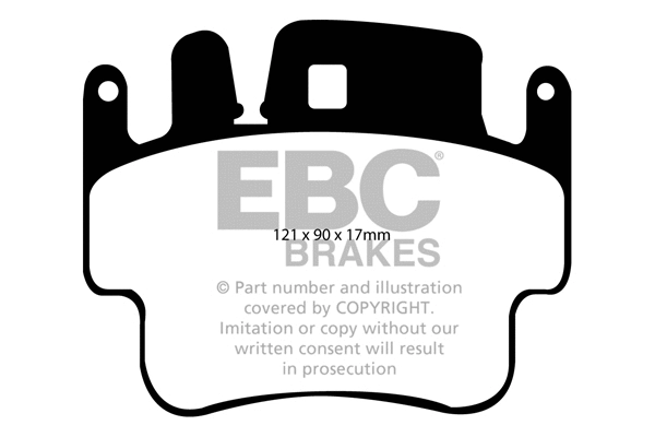 DP41514R EBC Brakes Комплект тормозных колодок, дисковый тормоз (фото 1)