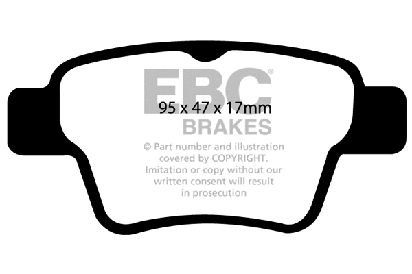 DP41575R EBC Brakes Комплект тормозных колодок, дисковый тормоз (фото 1)