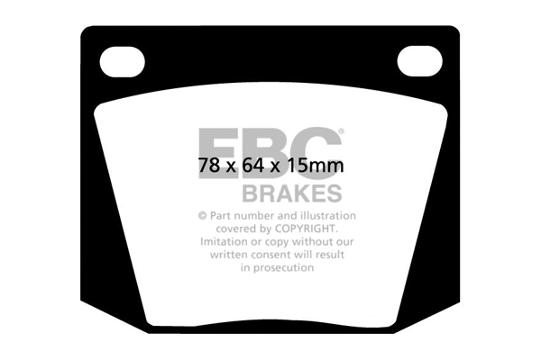 DP4169R EBC Brakes Комплект тормозных колодок, дисковый тормоз (фото 1)