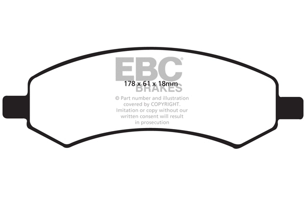 DP41738R EBC Brakes Комплект тормозных колодок, дисковый тормоз (фото 1)