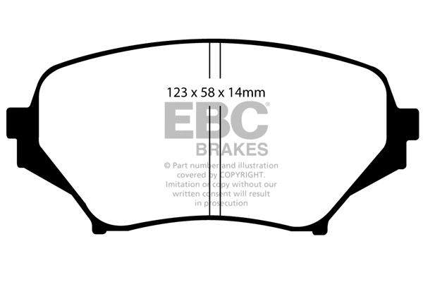 DP41774R EBC Brakes Комплект тормозных колодок, дисковый тормоз (фото 1)