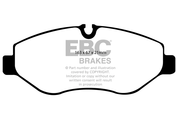DP41926R EBC Brakes Комплект тормозных колодок, дисковый тормоз (фото 1)