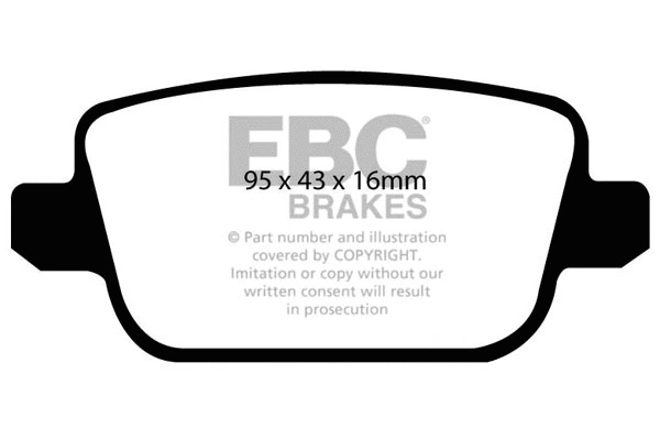 DP41933R EBC Brakes Комплект тормозных колодок, дисковый тормоз (фото 1)