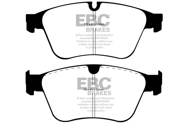 DP41937R EBC Brakes Комплект тормозных колодок, дисковый тормоз (фото 1)