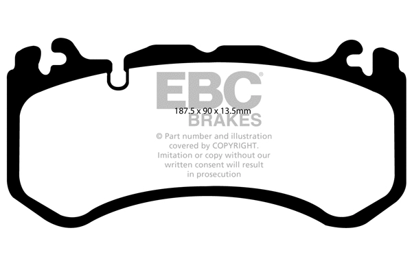 DP41939R EBC Brakes Комплект тормозных колодок, дисковый тормоз (фото 1)
