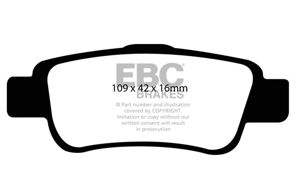 DP41952R EBC Brakes Комплект тормозных колодок, дисковый тормоз (фото 1)
