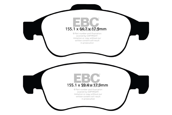 DP42023R EBC Brakes Комплект тормозных колодок, дисковый тормоз (фото 1)