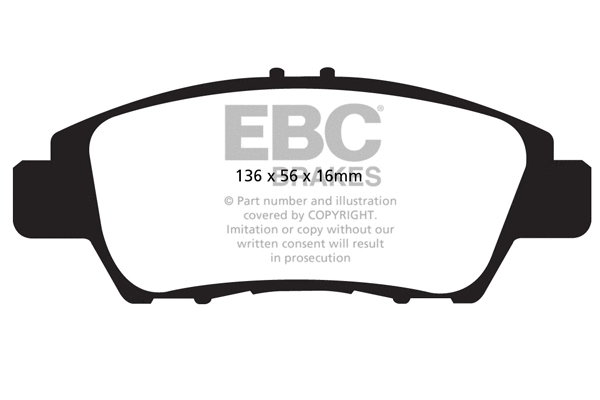 DP42041R EBC Brakes Комплект тормозных колодок, дисковый тормоз (фото 1)