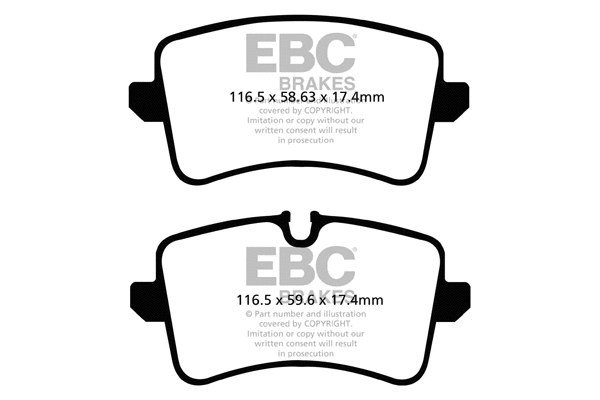 DP42082R EBC Brakes Комплект тормозных колодок, дисковый тормоз (фото 1)