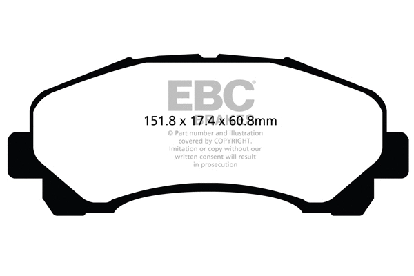 DP42113R EBC Brakes Комплект тормозных колодок, дисковый тормоз (фото 1)