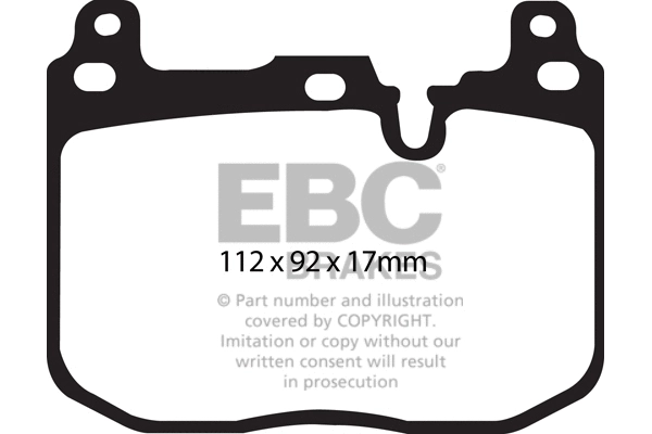DP42130R EBC Brakes Комплект тормозных колодок, дисковый тормоз (фото 1)