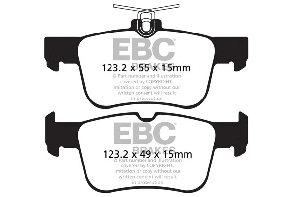 DP42160R EBC Brakes Комплект тормозных колодок, дисковый тормоз (фото 1)