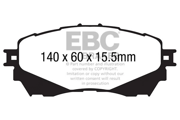 DP42170R EBC Brakes Комплект тормозных колодок, дисковый тормоз (фото 1)