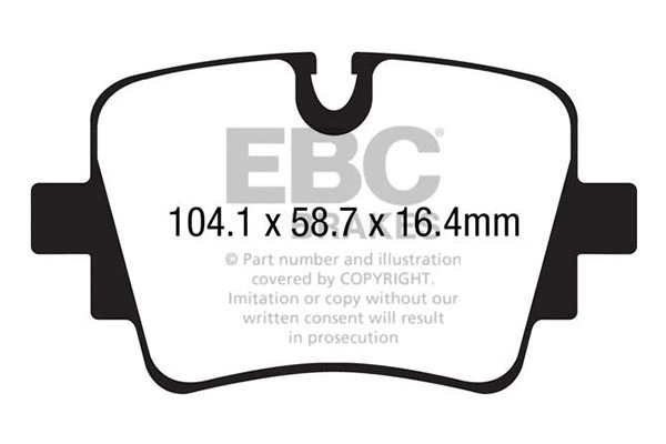 DP42190R EBC Brakes Комплект тормозных колодок, дисковый тормоз (фото 1)