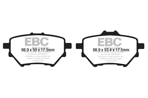 DP42196R EBC Brakes Комплект тормозных колодок, дисковый тормоз (фото 1)