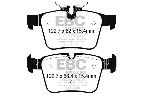DP42215R EBC Brakes Комплект тормозных колодок, дисковый тормоз (фото 1)