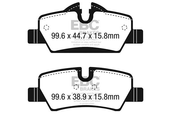 DP42228R EBC Brakes Комплект тормозных колодок, дисковый тормоз (фото 1)