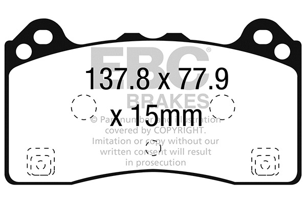 DP42274R EBC Brakes Комплект тормозных колодок, дисковый тормоз (фото 1)