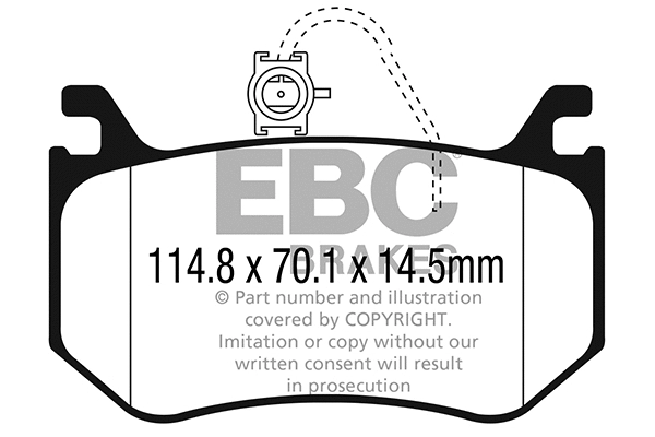 DP42326R EBC Brakes Комплект тормозных колодок, дисковый тормоз (фото 1)