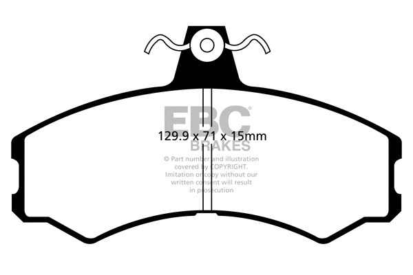 DP425/2 EBC Brakes Комплект тормозных колодок, дисковый тормоз (фото 1)