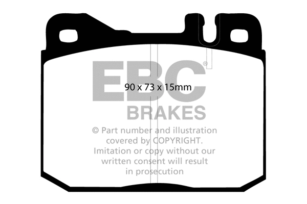 DP4261R EBC Brakes Комплект тормозных колодок, дисковый тормоз (фото 1)