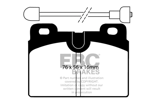 DP428 EBC Brakes Комплект тормозных колодок, дисковый тормоз (фото 1)