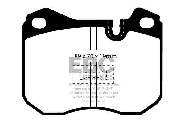 DP4345R EBC Brakes Комплект тормозных колодок, дисковый тормоз (фото 1)