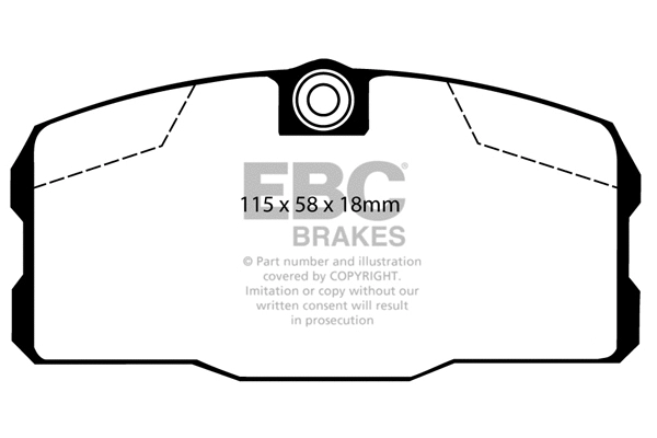 DP443 EBC Brakes Комплект тормозных колодок, дисковый тормоз (фото 1)